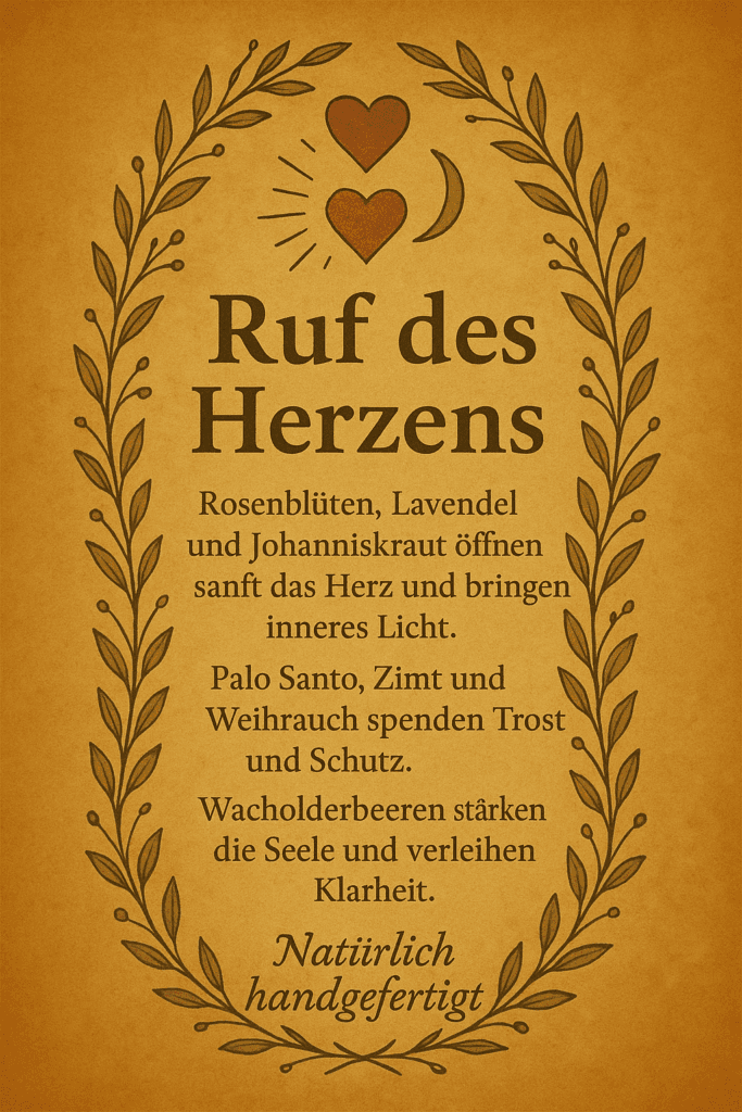 Räuchermischung Ruf des Herzens